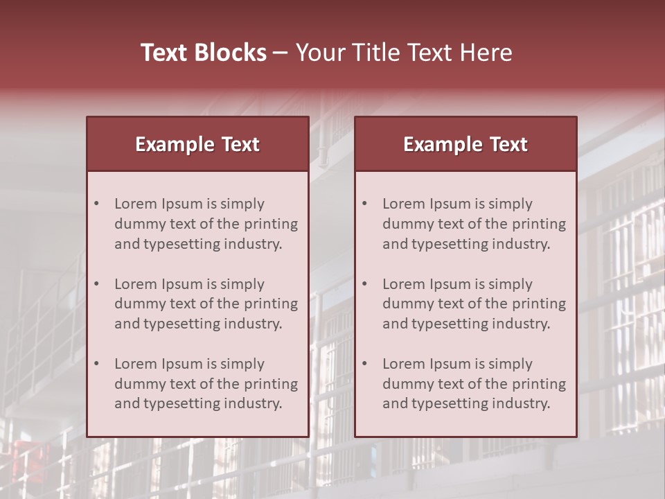 Vacant Penal Criminal PowerPoint Template