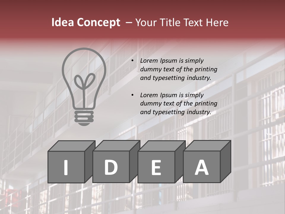 Vacant Penal Criminal PowerPoint Template