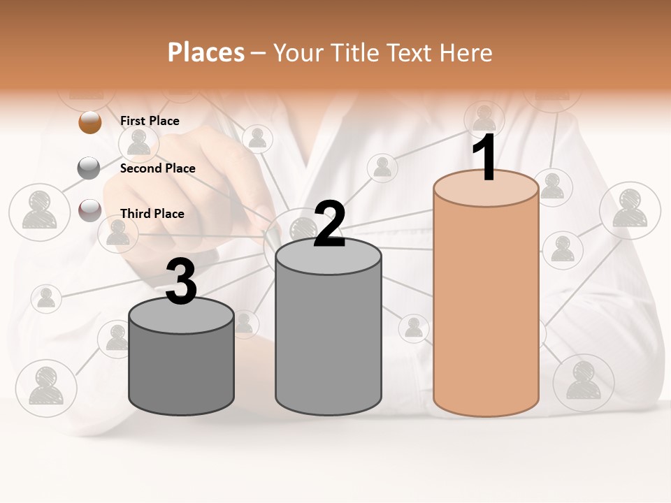 Push Circle Male PowerPoint Template