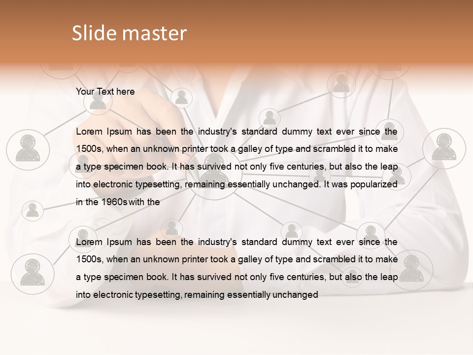 Push Circle Male PowerPoint Template