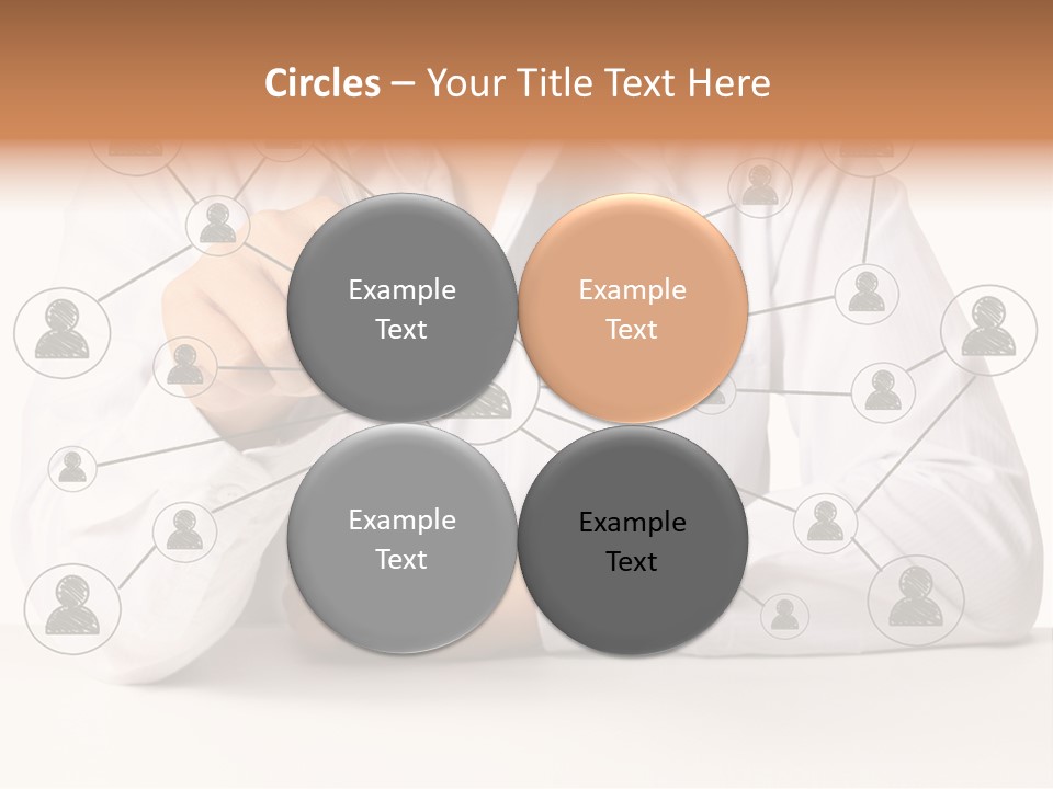 Push Circle Male PowerPoint Template