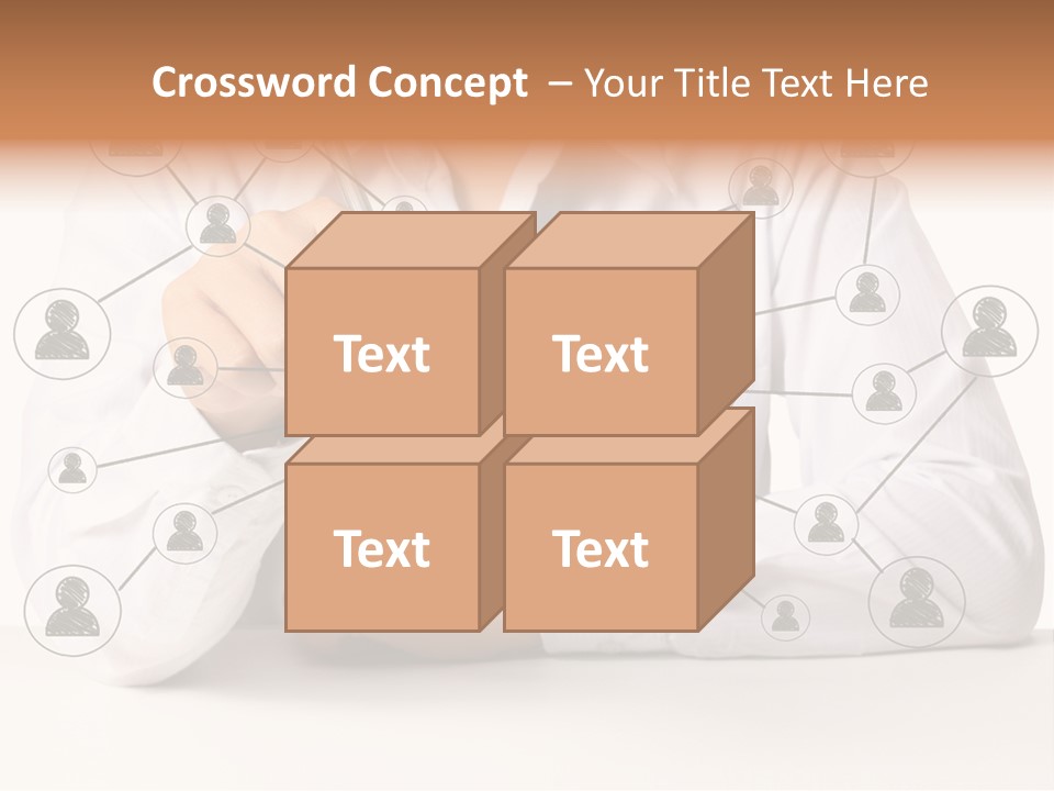 Push Circle Male PowerPoint Template