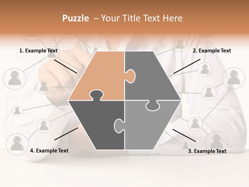 Push Circle Male PowerPoint Template