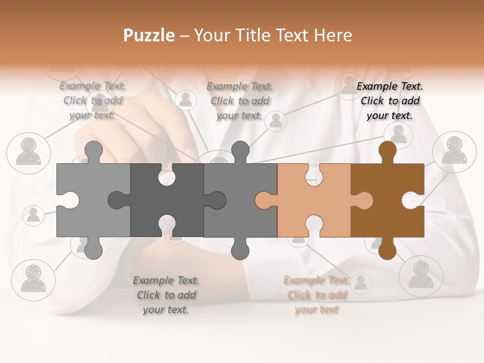 Push Circle Male PowerPoint Template