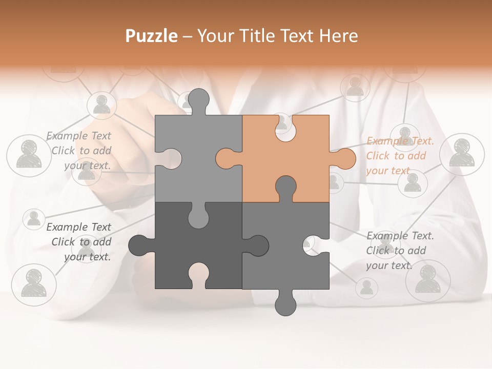 Push Circle Male PowerPoint Template