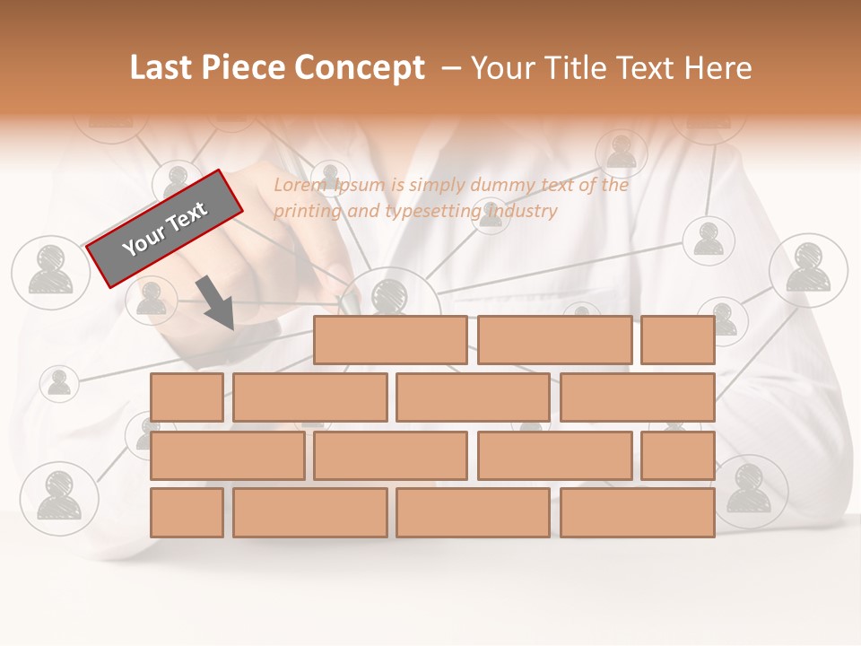 Push Circle Male PowerPoint Template