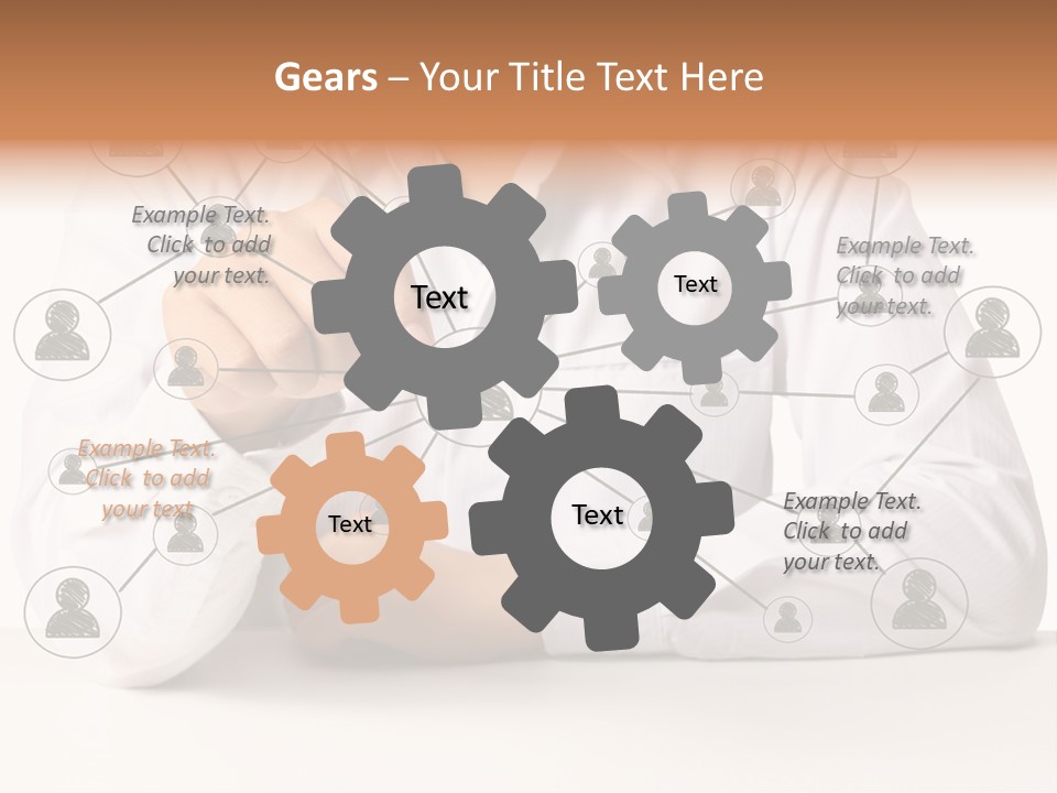 Push Circle Male PowerPoint Template