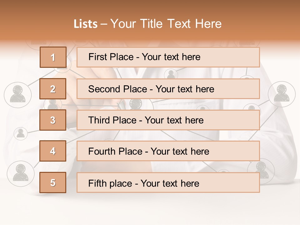 Push Circle Male PowerPoint Template