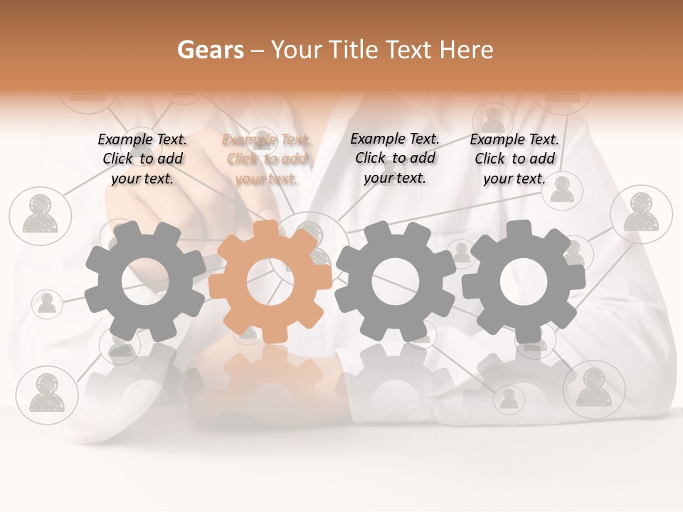 Push Circle Male PowerPoint Template