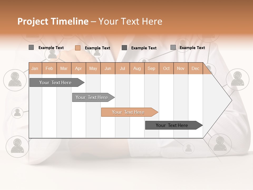 Push Circle Male PowerPoint Template