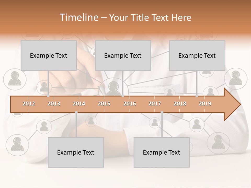 Push Circle Male PowerPoint Template