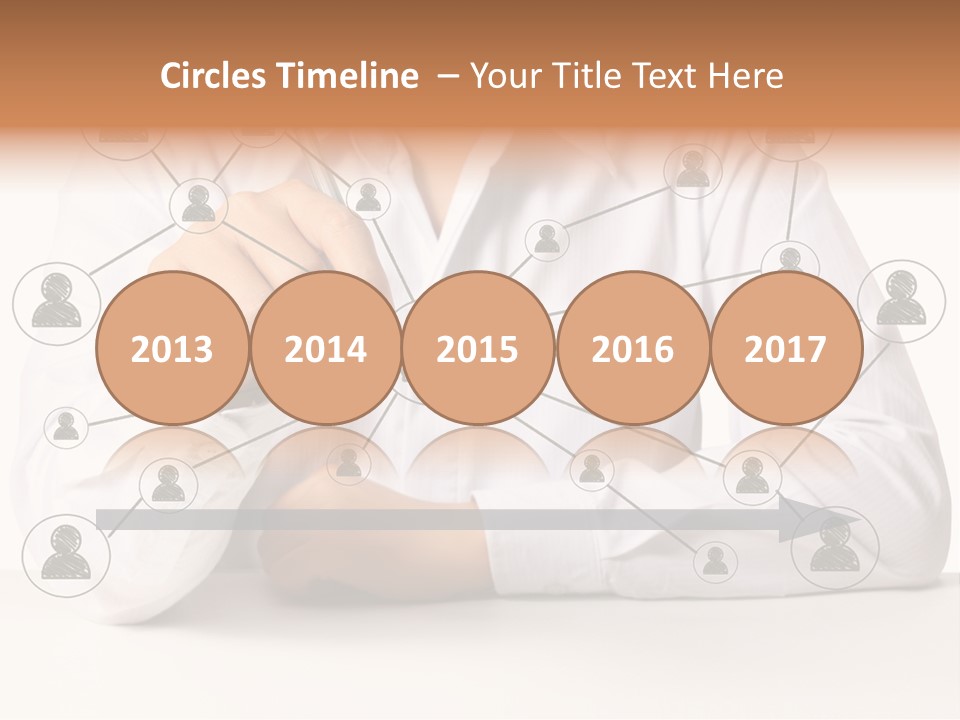 Push Circle Male PowerPoint Template