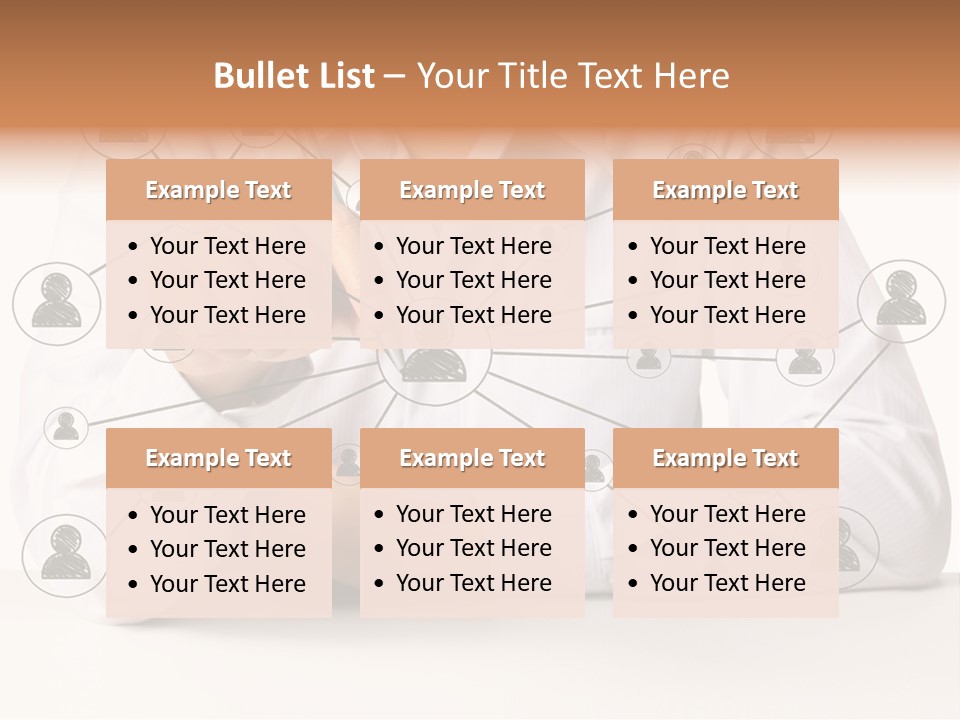 Push Circle Male PowerPoint Template