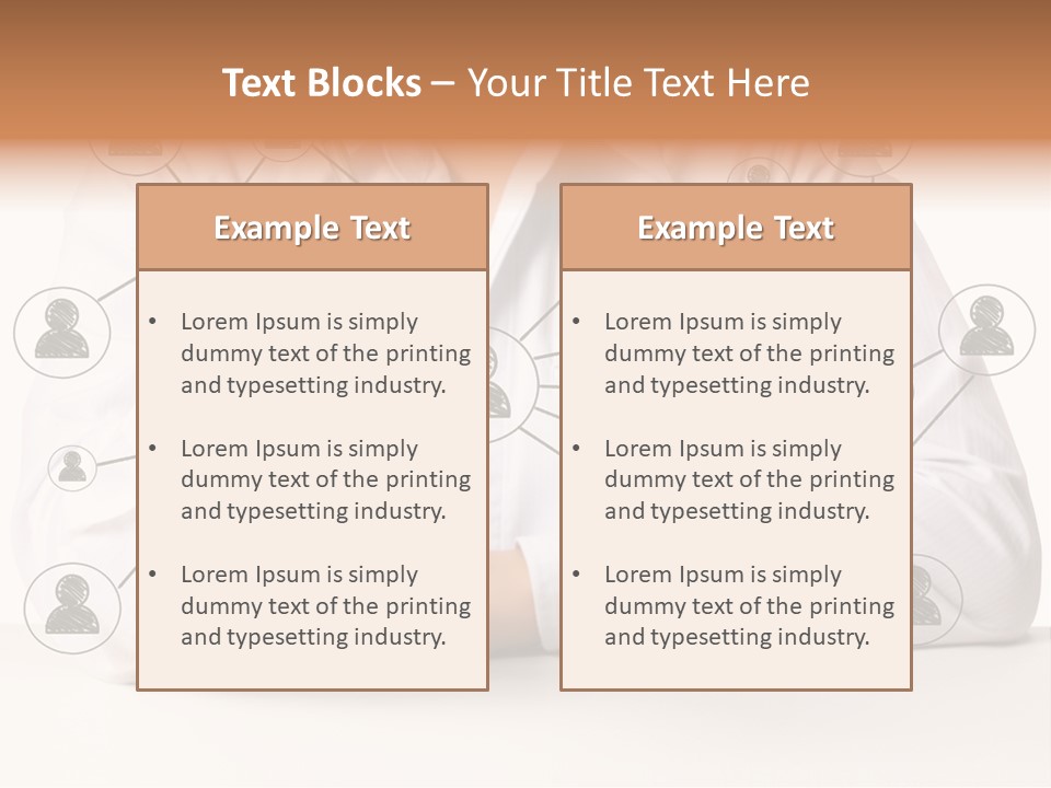 Push Circle Male PowerPoint Template