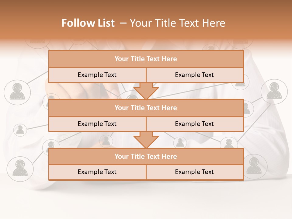 Push Circle Male PowerPoint Template