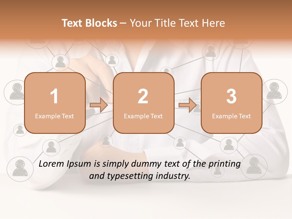 Push Circle Male PowerPoint Template