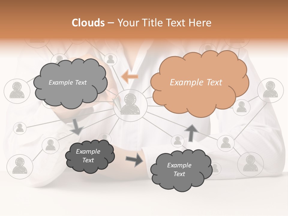 Push Circle Male PowerPoint Template