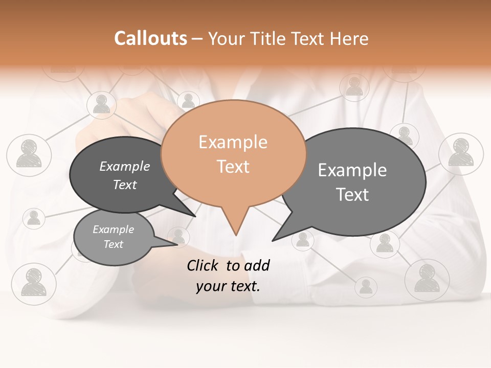Push Circle Male PowerPoint Template