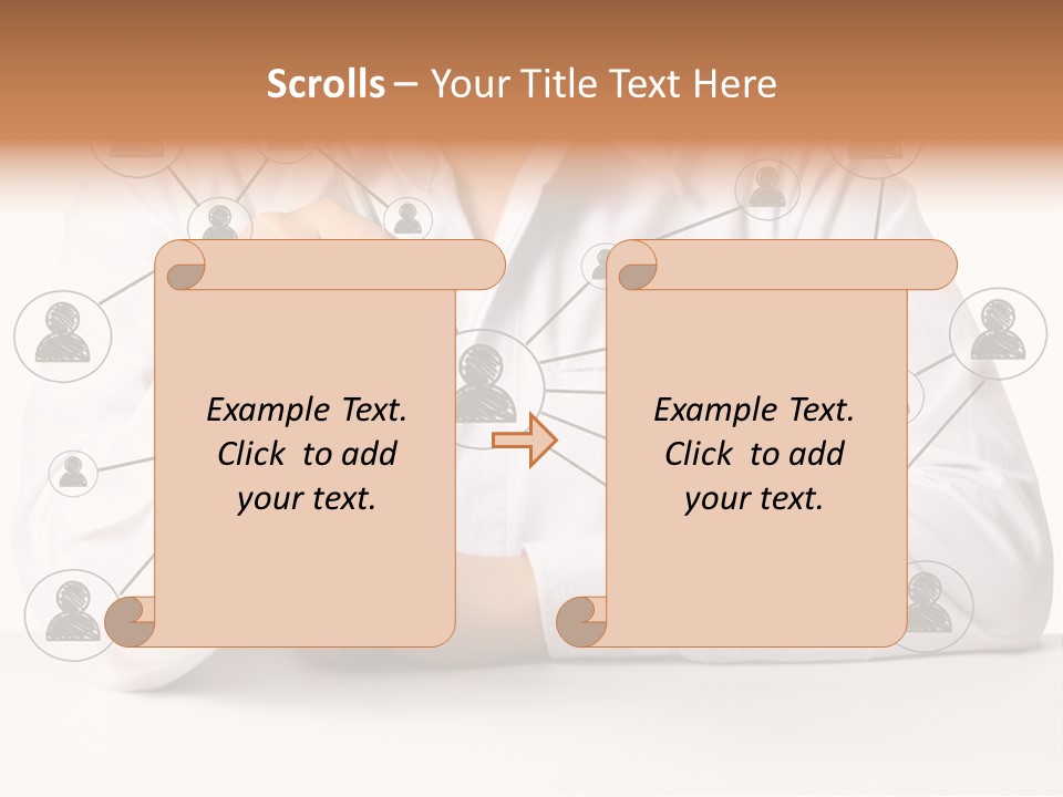 Push Circle Male PowerPoint Template