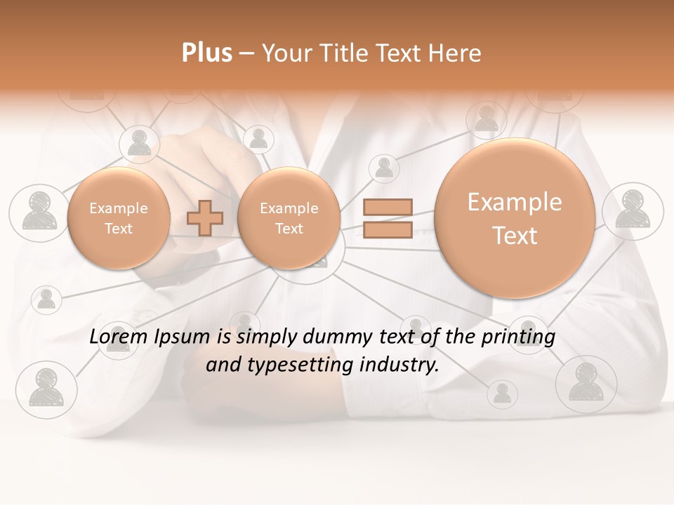 Push Circle Male PowerPoint Template
