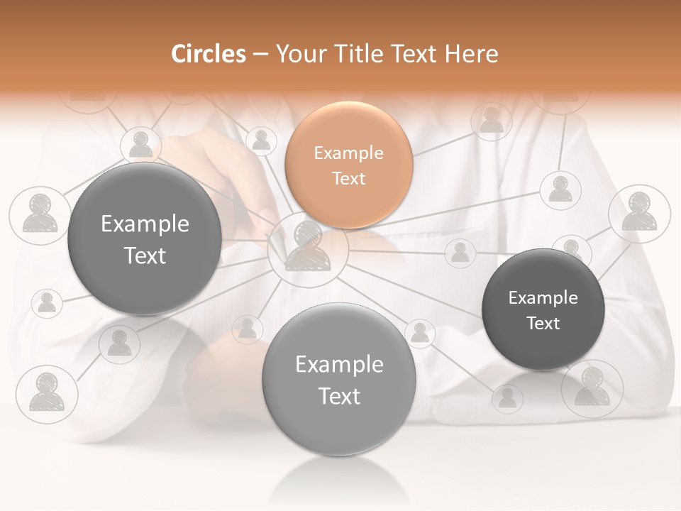 Push Circle Male PowerPoint Template