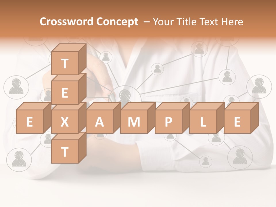 Push Circle Male PowerPoint Template