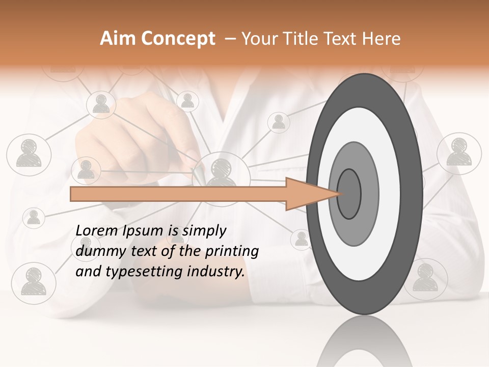 Push Circle Male PowerPoint Template