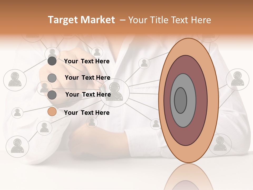 Push Circle Male PowerPoint Template