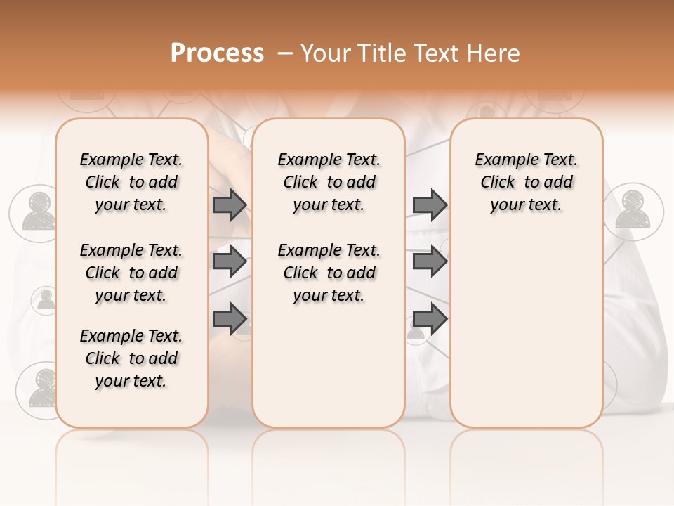 Push Circle Male PowerPoint Template