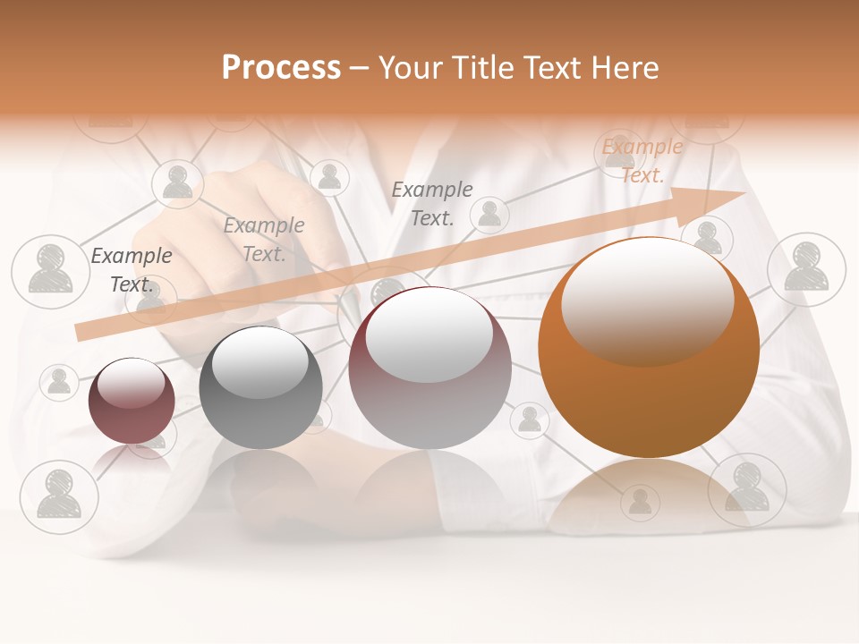 Push Circle Male PowerPoint Template