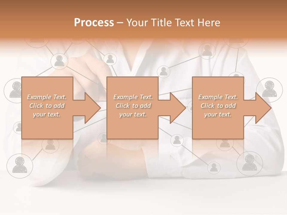 Push Circle Male PowerPoint Template