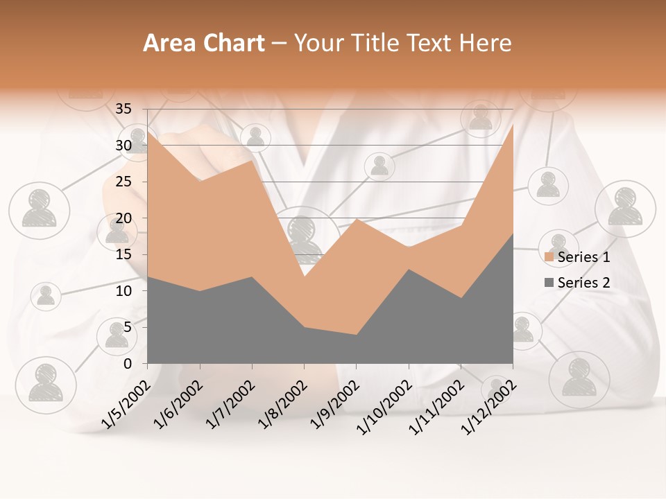 Push Circle Male PowerPoint Template