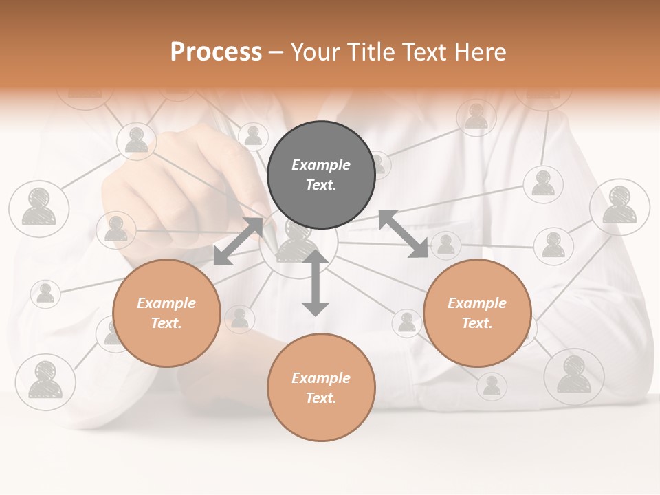 Push Circle Male PowerPoint Template