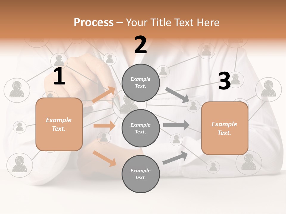 Push Circle Male PowerPoint Template