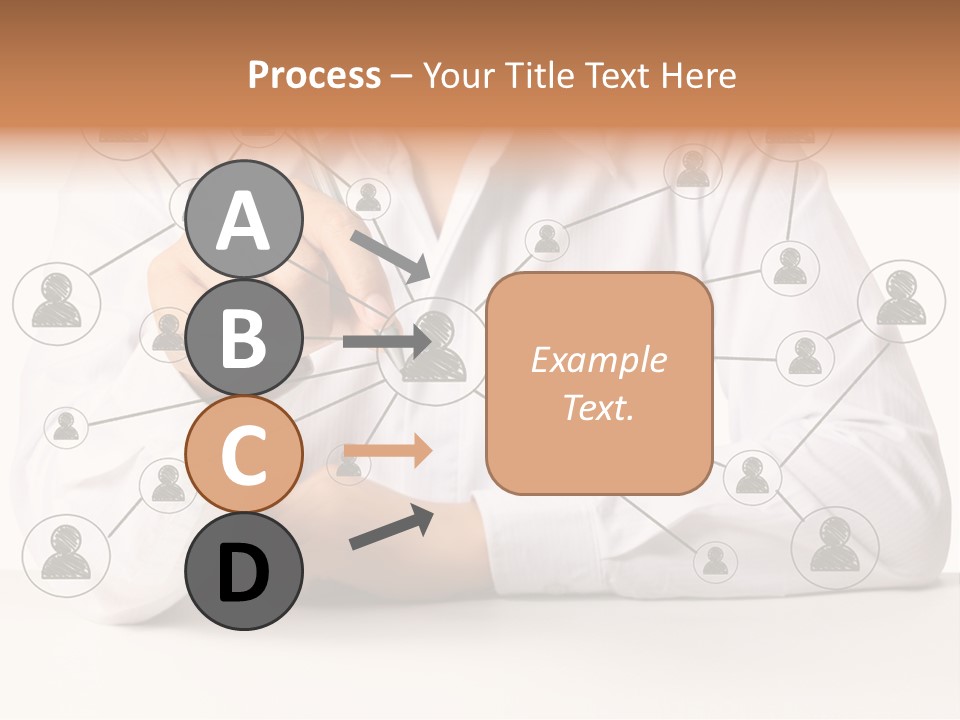 Push Circle Male PowerPoint Template