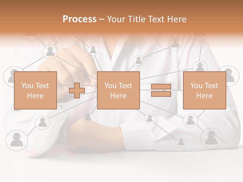 Push Circle Male PowerPoint Template