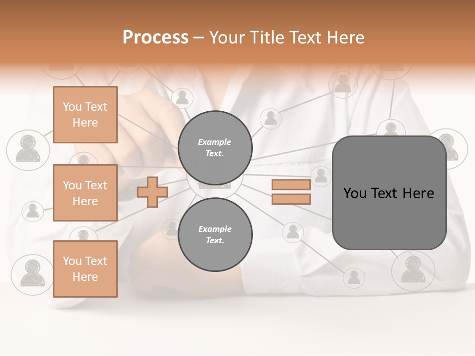 Push Circle Male PowerPoint Template