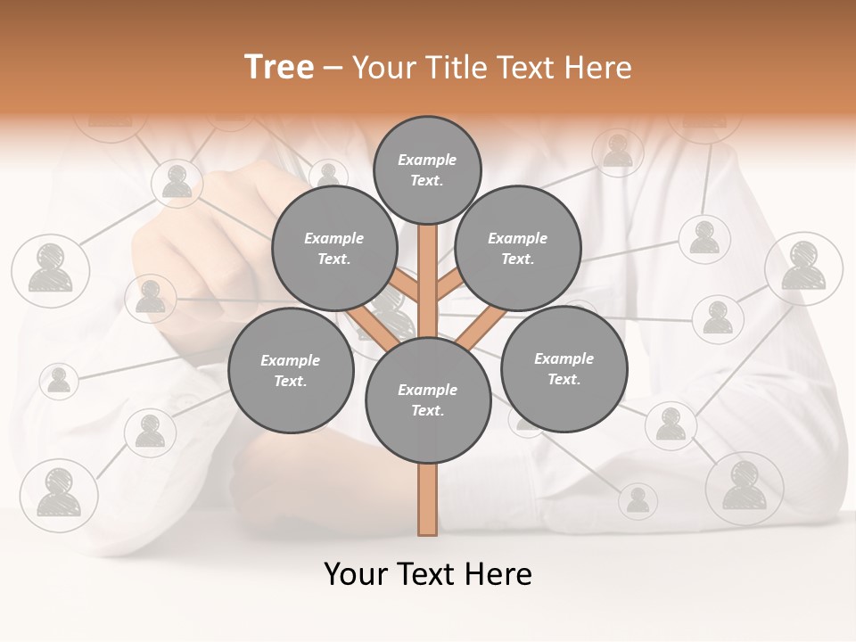 Push Circle Male PowerPoint Template