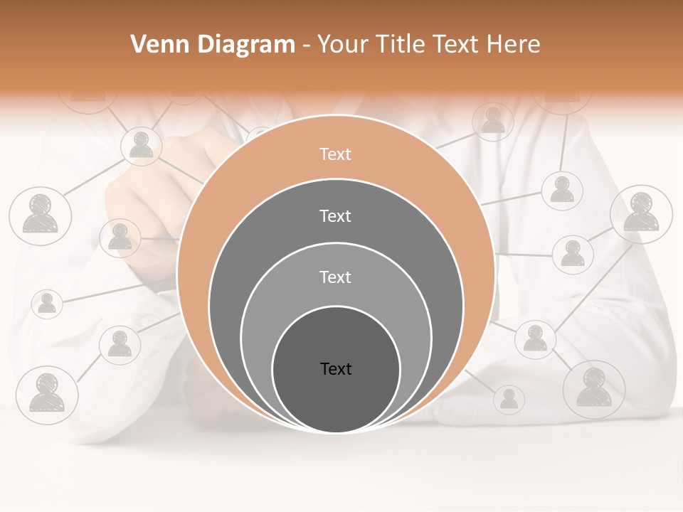 Push Circle Male PowerPoint Template