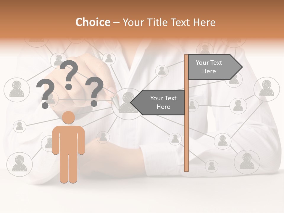 Push Circle Male PowerPoint Template