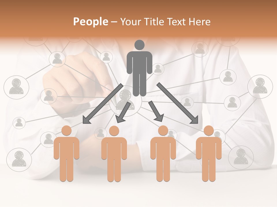 Push Circle Male PowerPoint Template