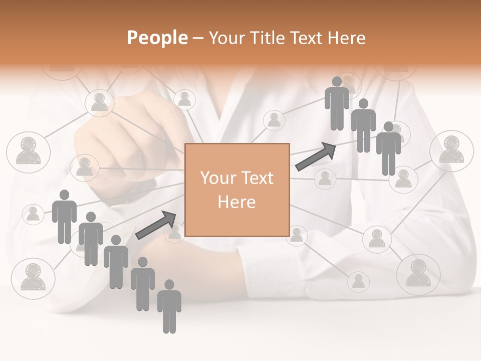 Push Circle Male PowerPoint Template