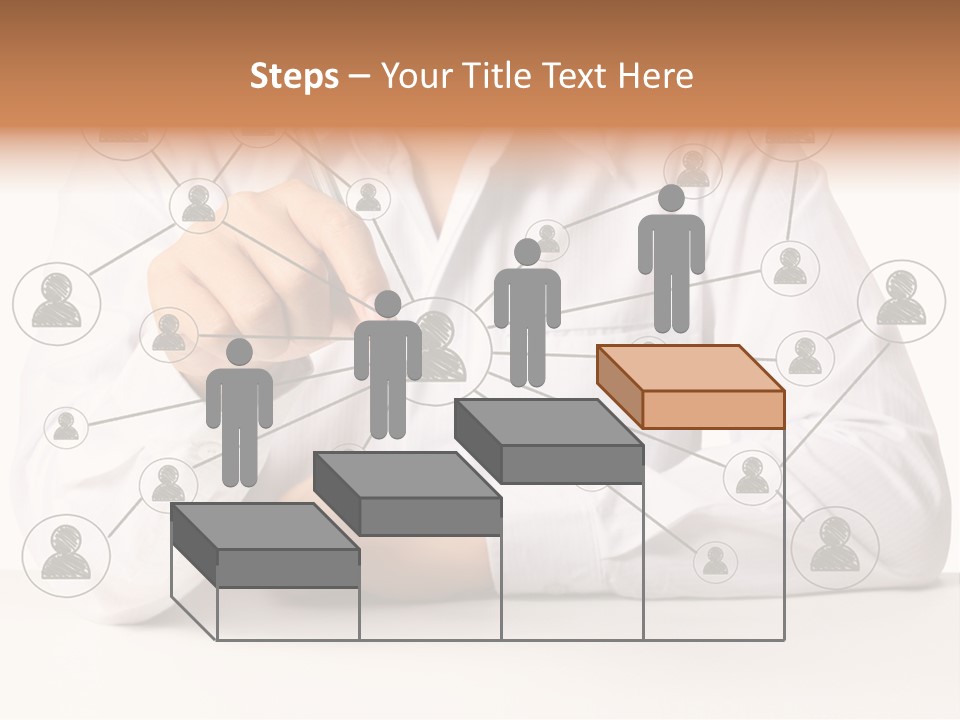 Push Circle Male PowerPoint Template