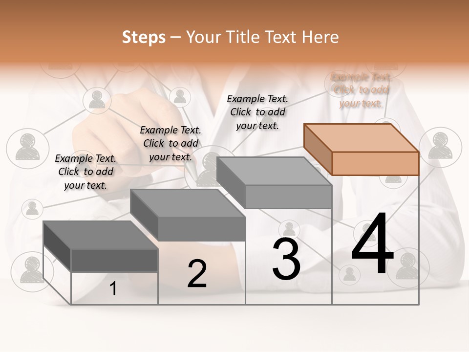 Push Circle Male PowerPoint Template