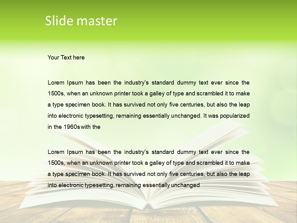 Write Blank Bright PowerPoint Template