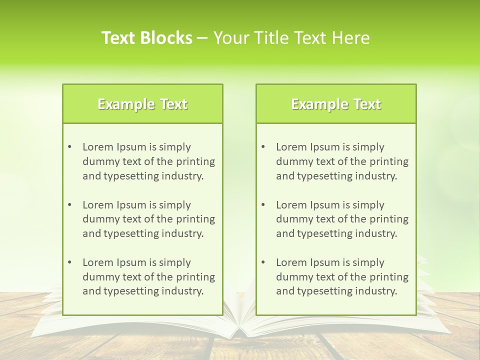Write Blank Bright PowerPoint Template