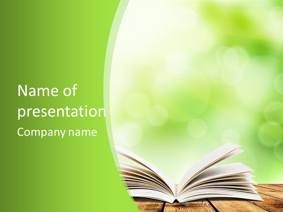 Literature Information Yellow PowerPoint Template