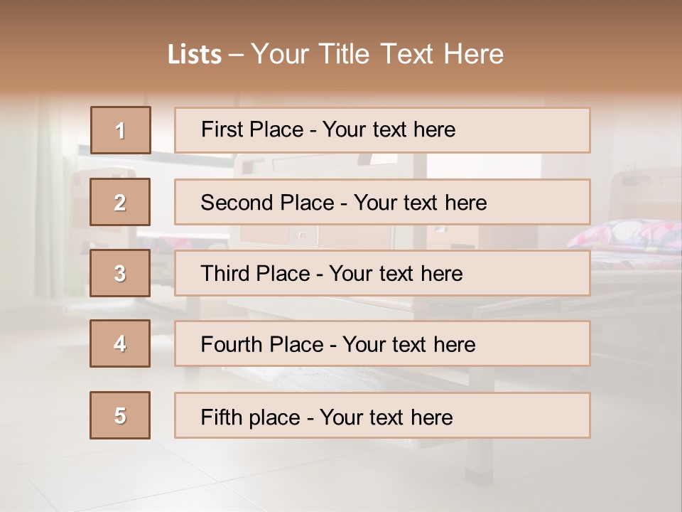 Recovery Nobody Hospital PowerPoint Template