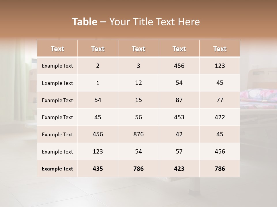 Recovery Nobody Hospital PowerPoint Template