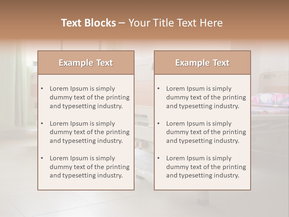 Recovery Nobody Hospital PowerPoint Template